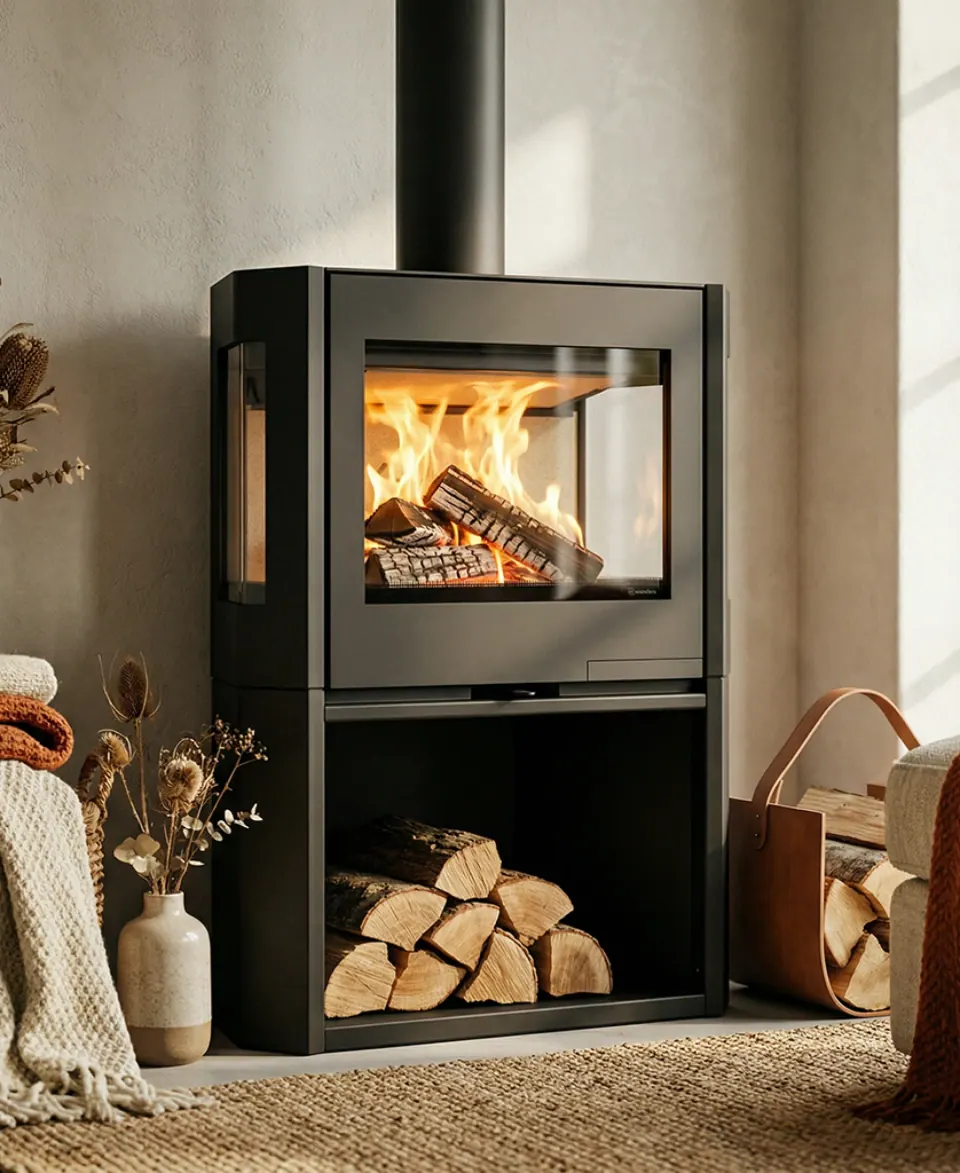 Steel Fire Black Sapphire Box Storage L